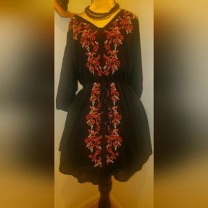 Mini Black Dress, Size Small